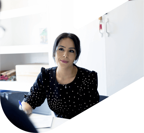 woman in an office setting